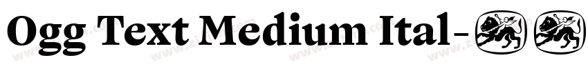 Ogg Text Medium Ital字体转换 Ogg Text Medium Ital字体转换